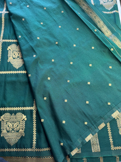 Dark Green Chariot Semi Crepe