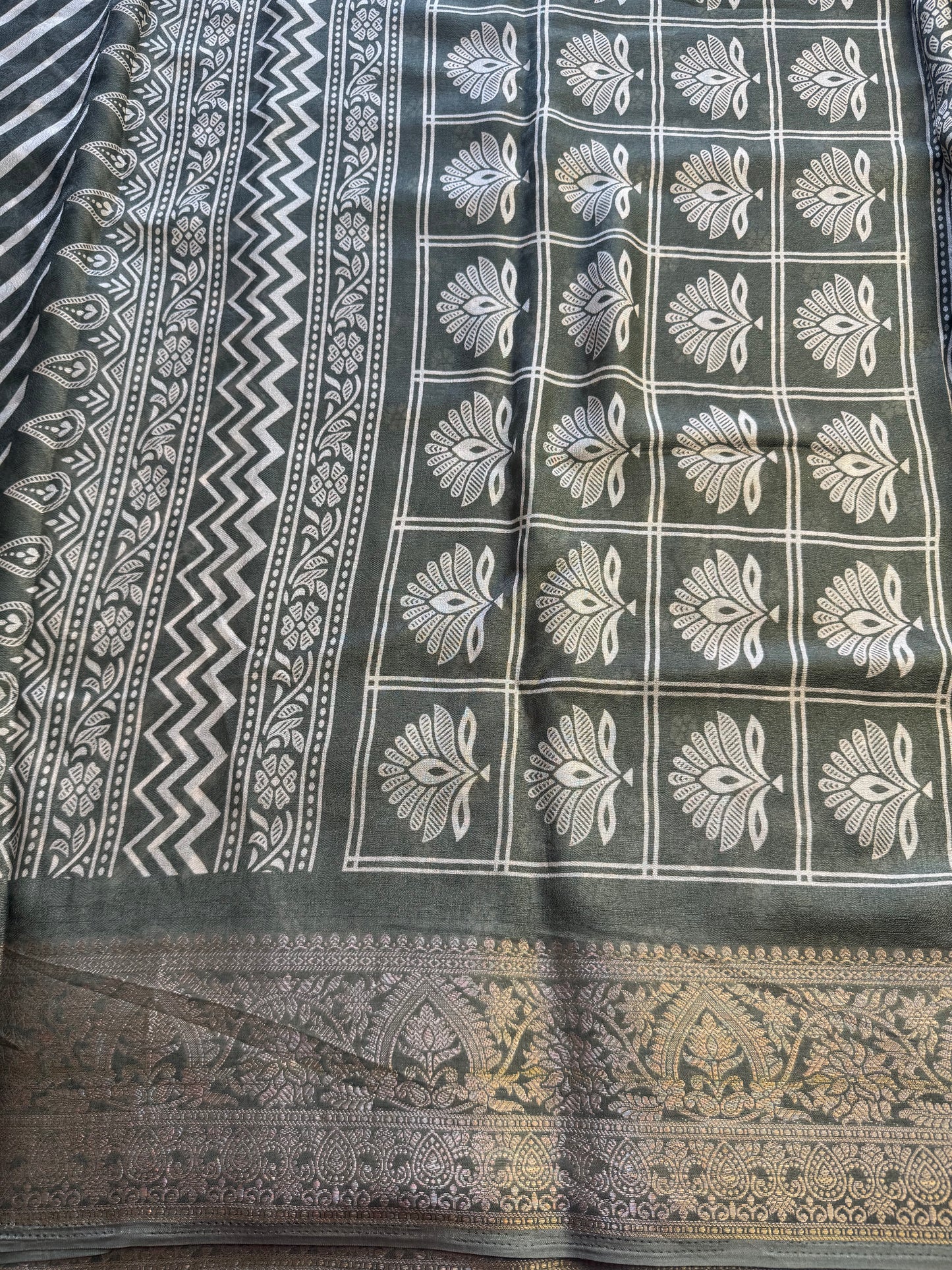 Light Green Chiffon Saree