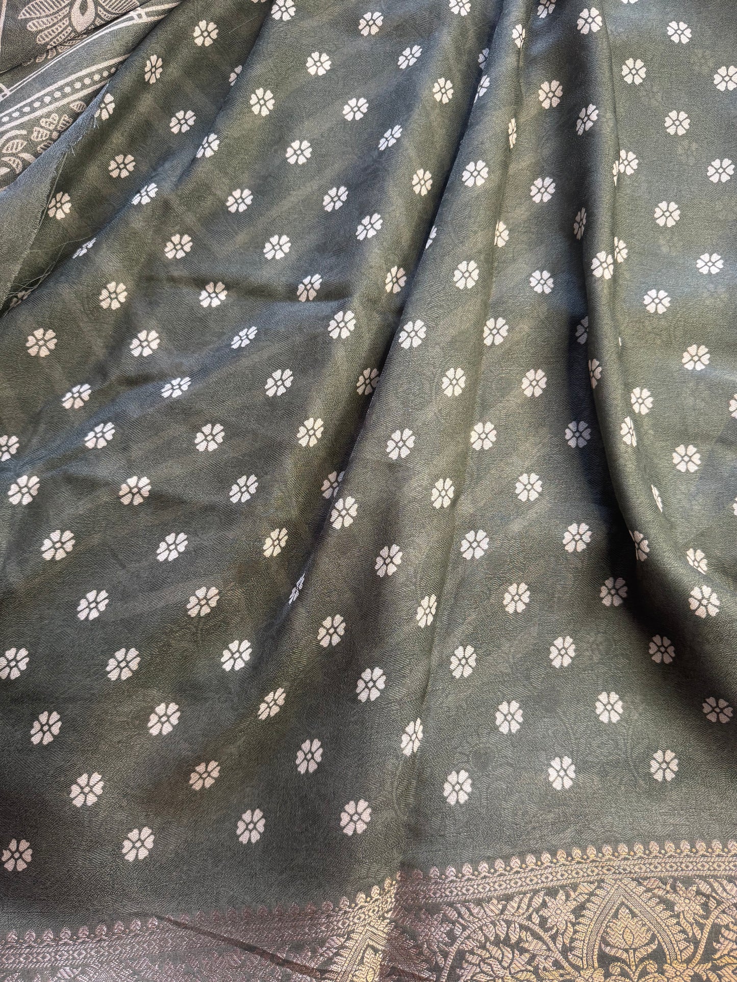 Light Green Chiffon Saree
