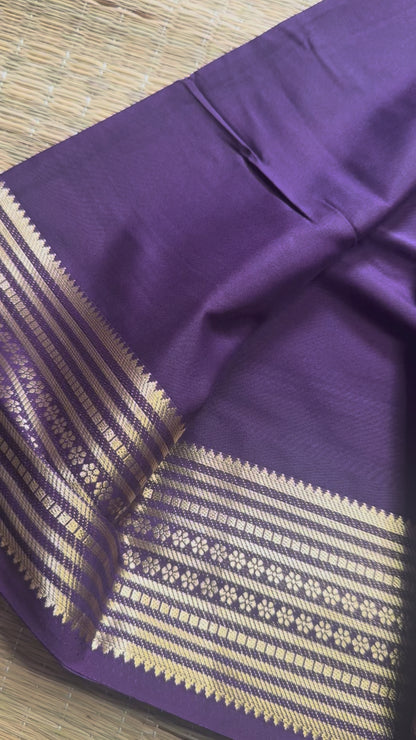 Lavender Semi Mysore Crepe Silk